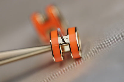 [Luna Brilliance]MINI POP H EARRINGS ORANGE