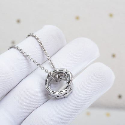 [Luna Brilliance]SERPENTI SILVER NECKLACE DIAMOND