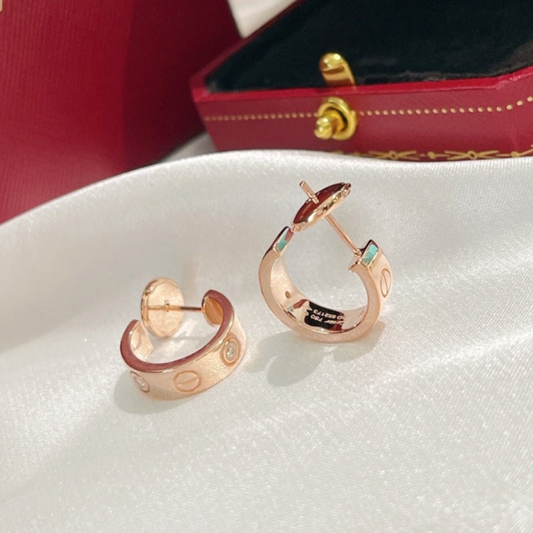 [Luna Brilliance]LOVE EARRINGS 5.7MM 2 DIAMONDS