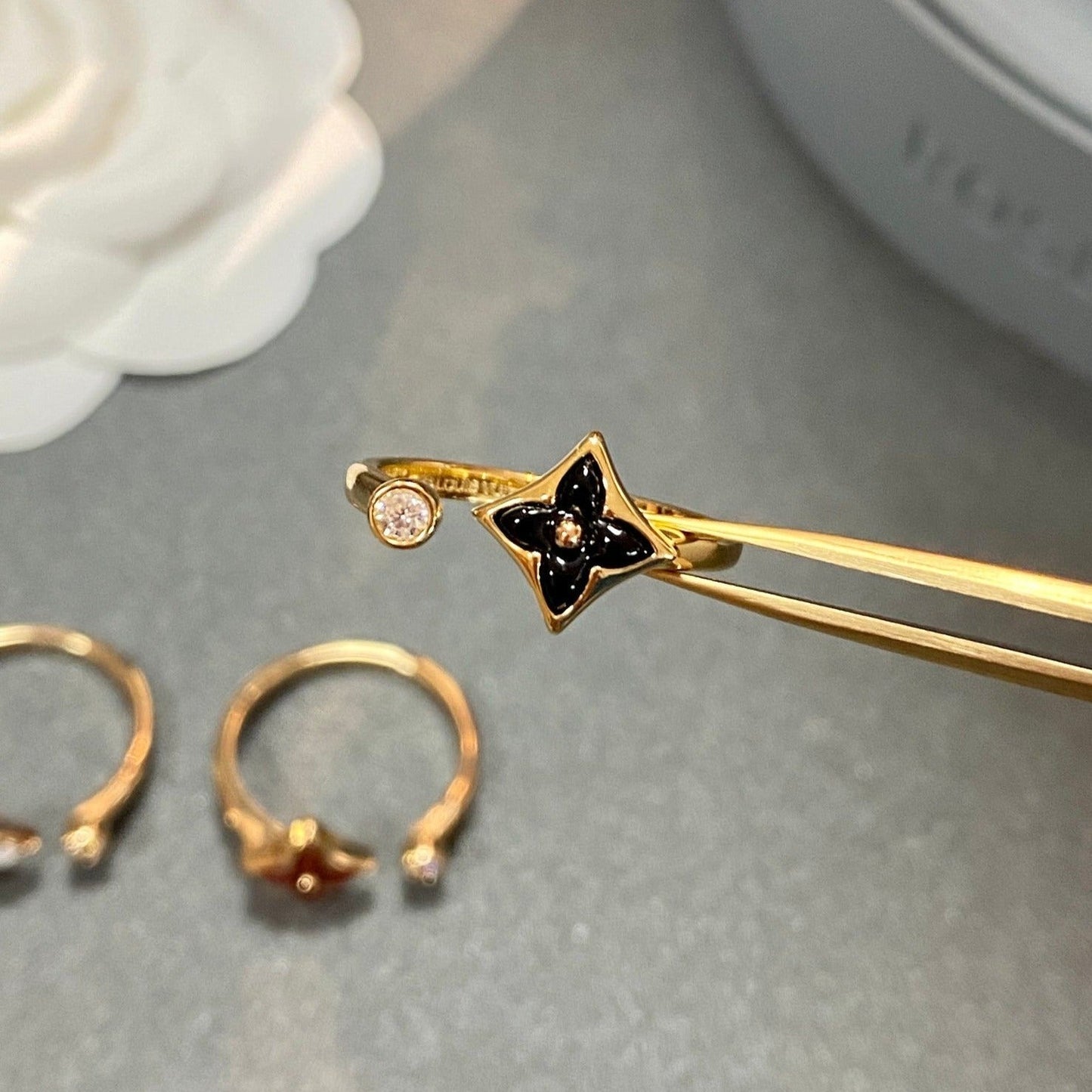 [Luna Brilliance]STAR 1 DIAMOND OPEN RING