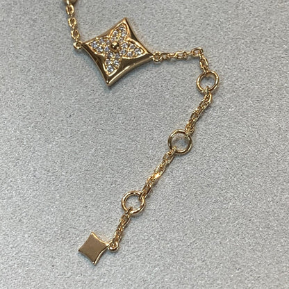 [Luna Brilliance]STAR AND SUN 4 MOTIFS GOLD DIAMONDS BRACELET