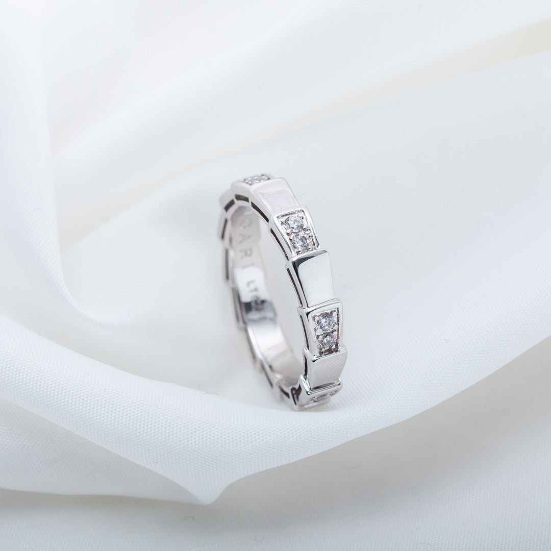 [Luna Brilliance]SERPENTI RING SILVER  3MM