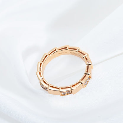 [Luna Brilliance]SERPENTI RING PINK GOLD  3MM