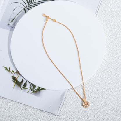 [Luna Brilliance]GARI NECKLACE PINK GOLD DIAMOND
