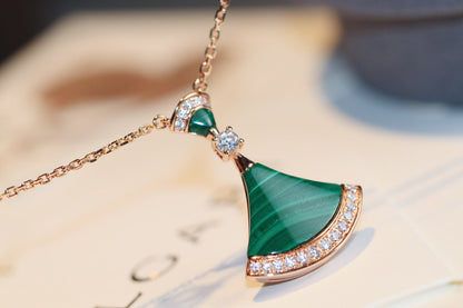 [Luna Brilliance]DREAM NECKLACE MALACHITE DIAMOND
