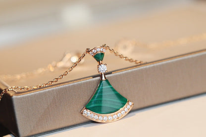 [Luna Brilliance]DREAM NECKLACE MALACHITE DIAMOND