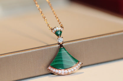 [Luna Brilliance]DREAM NECKLACE MALACHITE DIAMOND