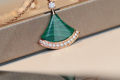 [Luna Brilliance]DREAM NECKLACE MALACHITE DIAMOND