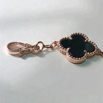 [Luna Brilliance]CLOVER 5 MOTIFS MULTICOLOR  BRACELET