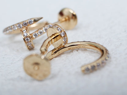 [Luna Brilliance]JUSTE EARRINGS 12.75MM PINK GOLD DIAMOND