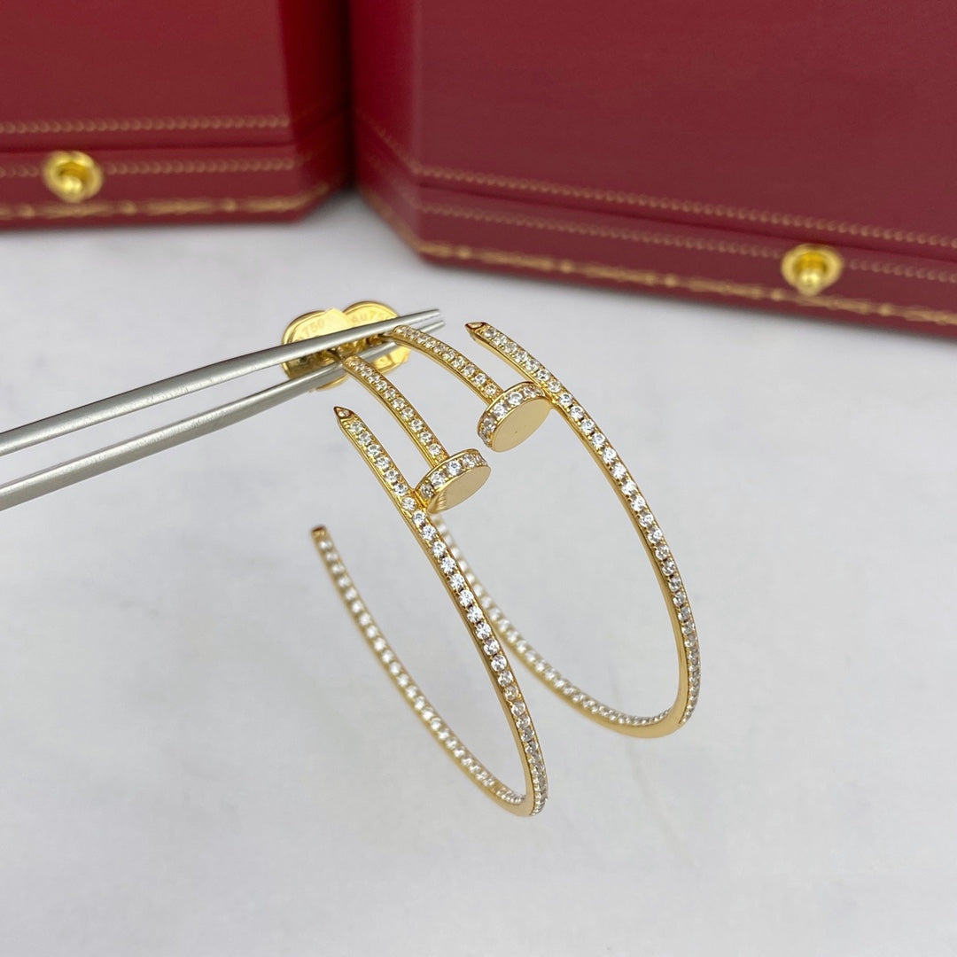[Luna Brilliance]JUSTE EARRINGS FULL DIAMONDS 1.8MM