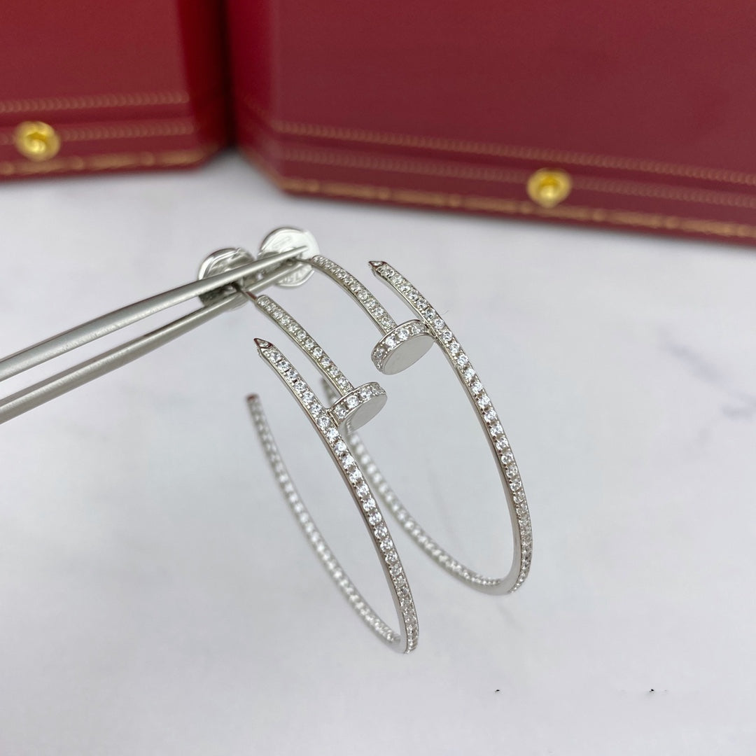 [Luna Brilliance]JUSTE EARRINGS FULL DIAMONDS 1.8MM