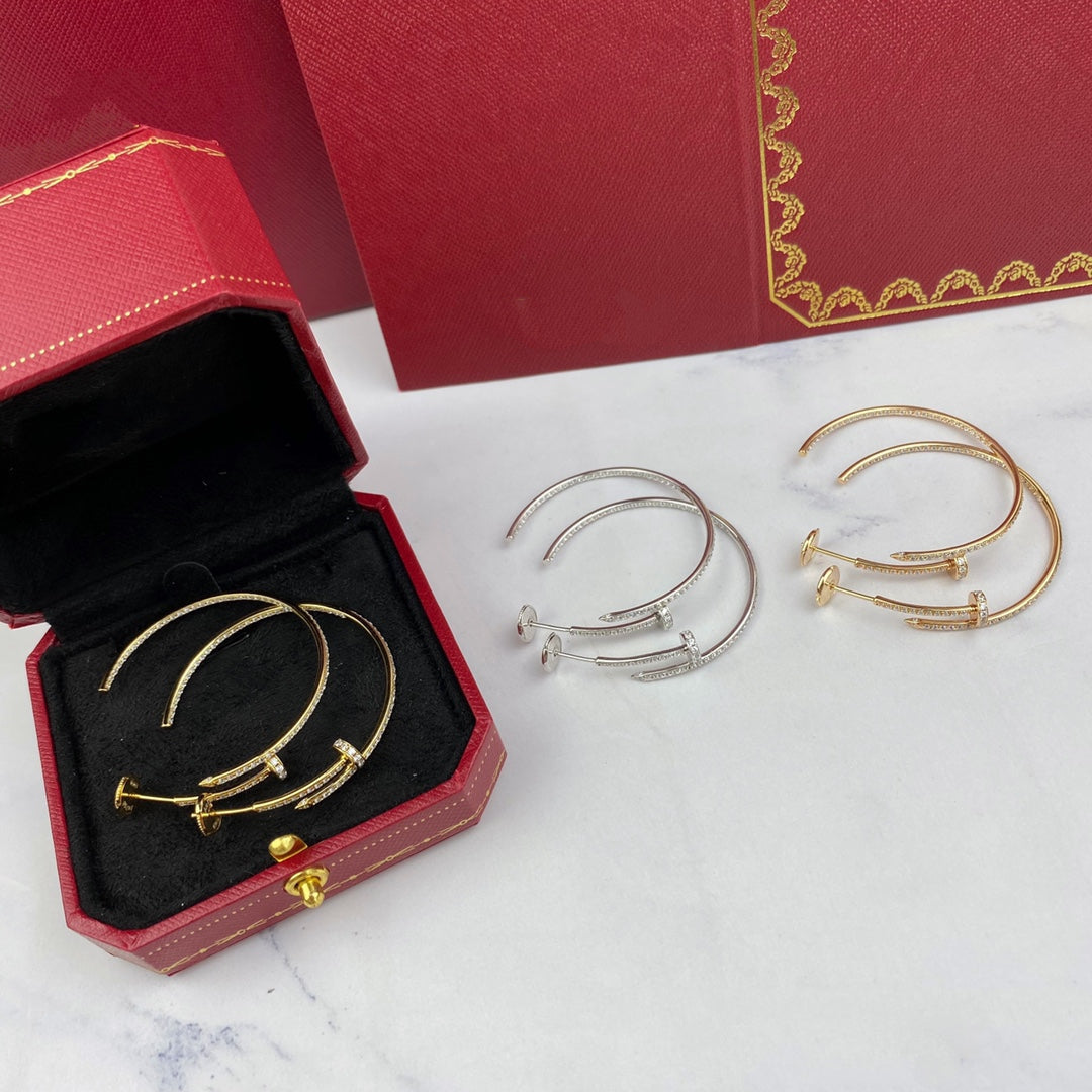[Luna Brilliance]JUSTE EARRINGS FULL DIAMONDS 1.8MM