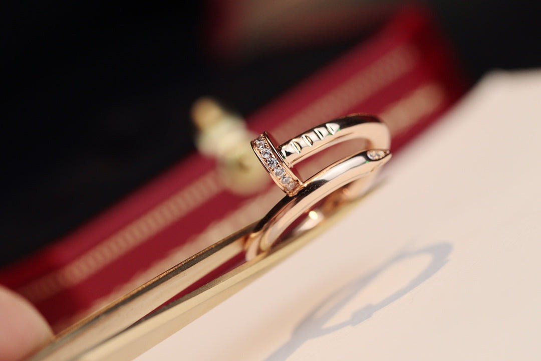 [Luna Brilliance]JUSTE RING 2.65MM PINK GOLD DIAMOND