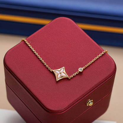 [Luna Brilliance]STAR 1 DIAMOND PINK GOLD BRACELET
