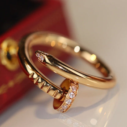 [Luna Brilliance]JUSTE RING 2.65MM GOLD DIAMOND