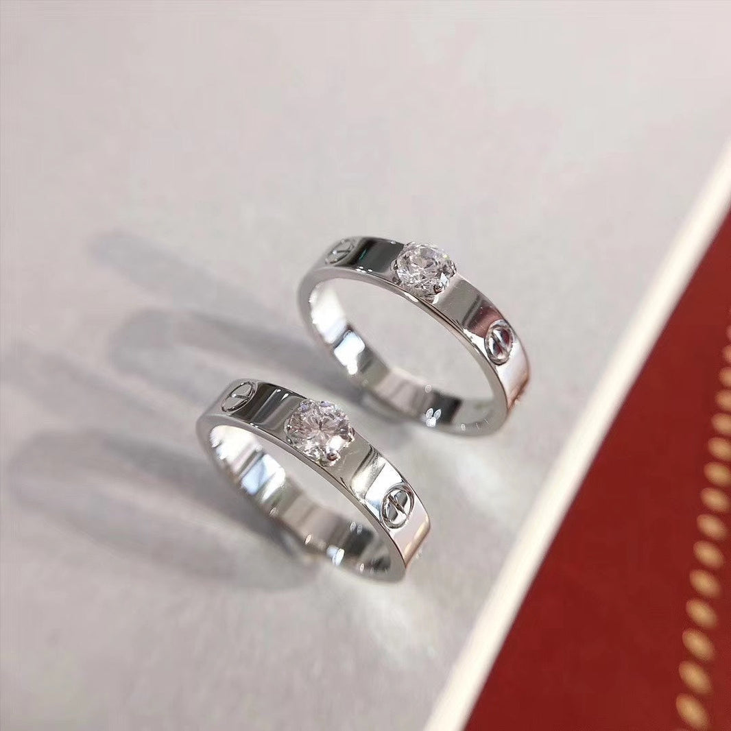 [Luna Brilliance]LOVE RING 3.6MM 1 BIG DIAMOND