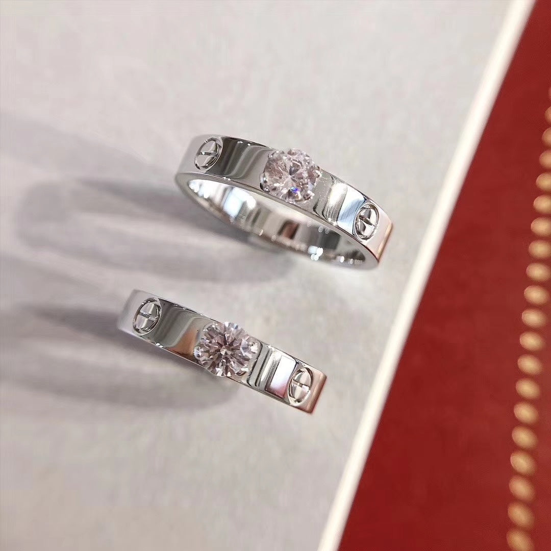 [Luna Brilliance]LOVE RING 3.6MM 1 BIG DIAMOND