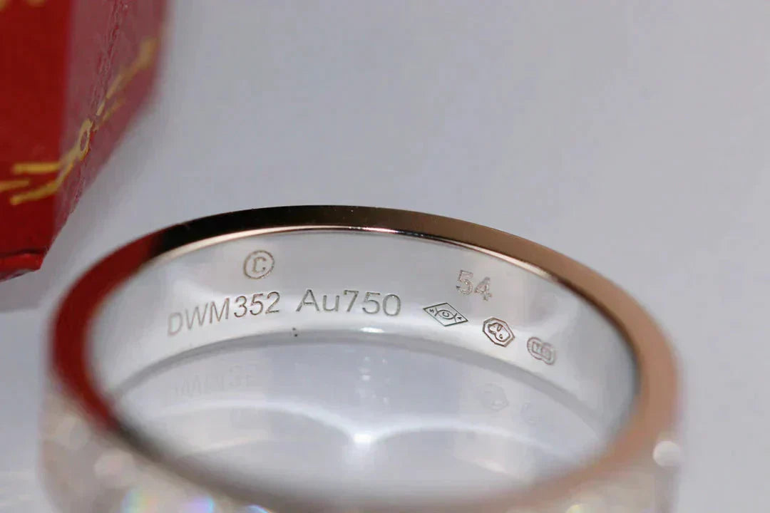 [Luna Brilliance]LOVE RING 3.6MM DIAMOND PAVED
