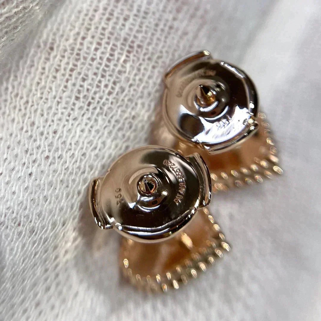 [Luna Brilliance]HEART CARNELIAN STUD EARRINGS