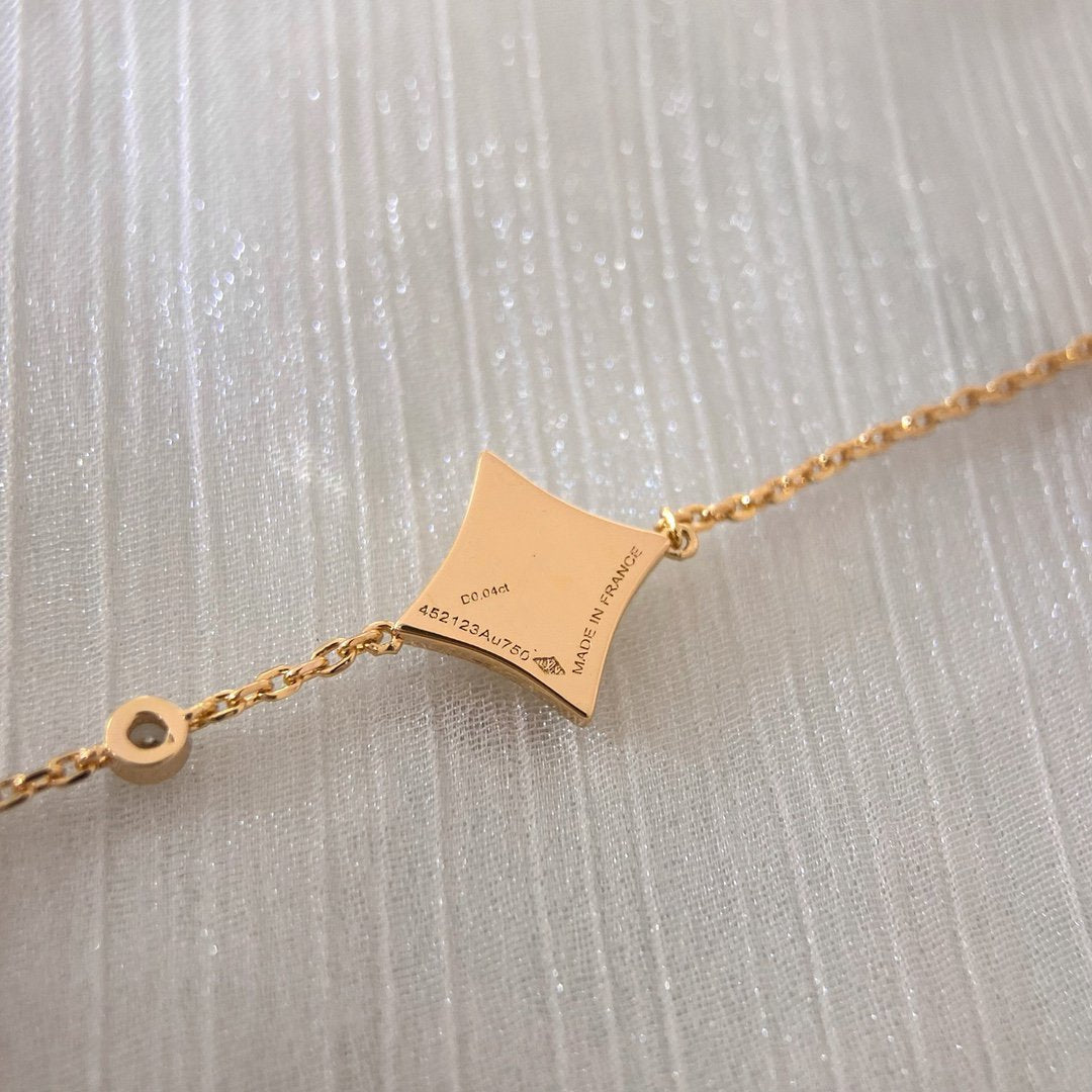 [Luna Brilliance]COLOR STAR PINK GOLD DIAMOND BRACELET