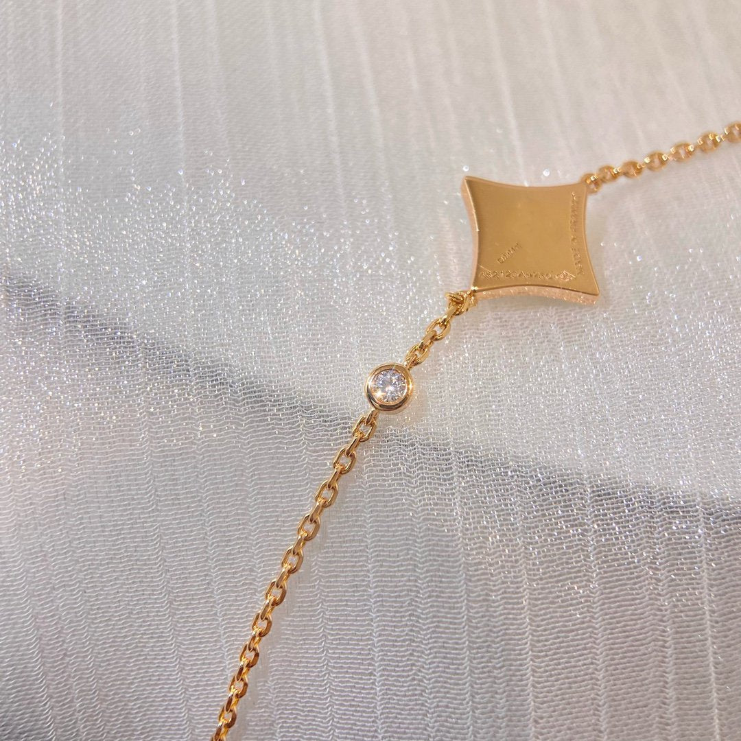 [Luna Brilliance]COLOR STAR PINK GOLD DIAMOND BRACELET