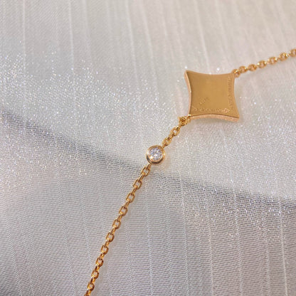 [Luna Brilliance]COLOR STAR PINK GOLD DIAMOND BRACELET
