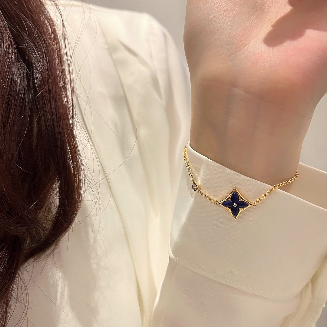 [Luna Brilliance]COLOR STAR PINK GOLD DIAMOND BRACELET