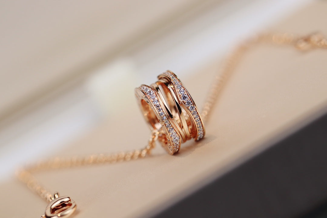 [Luna Brilliance]ZERO 1 PINK GOLD NECKLACE