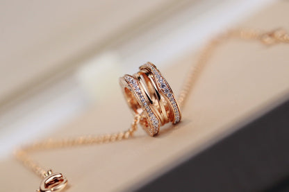 [Luna Brilliance]ZERO 1 PINK GOLD NECKLACE