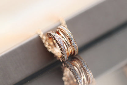 [Luna Brilliance]ZERO 1 PINK GOLD NECKLACE
