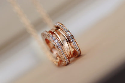 [Luna Brilliance]ZERO 1 PINK GOLD NECKLACE