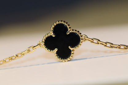 [Luna Brilliance]CLOVER 20 MOTIFS ONYX ROSE GOLD