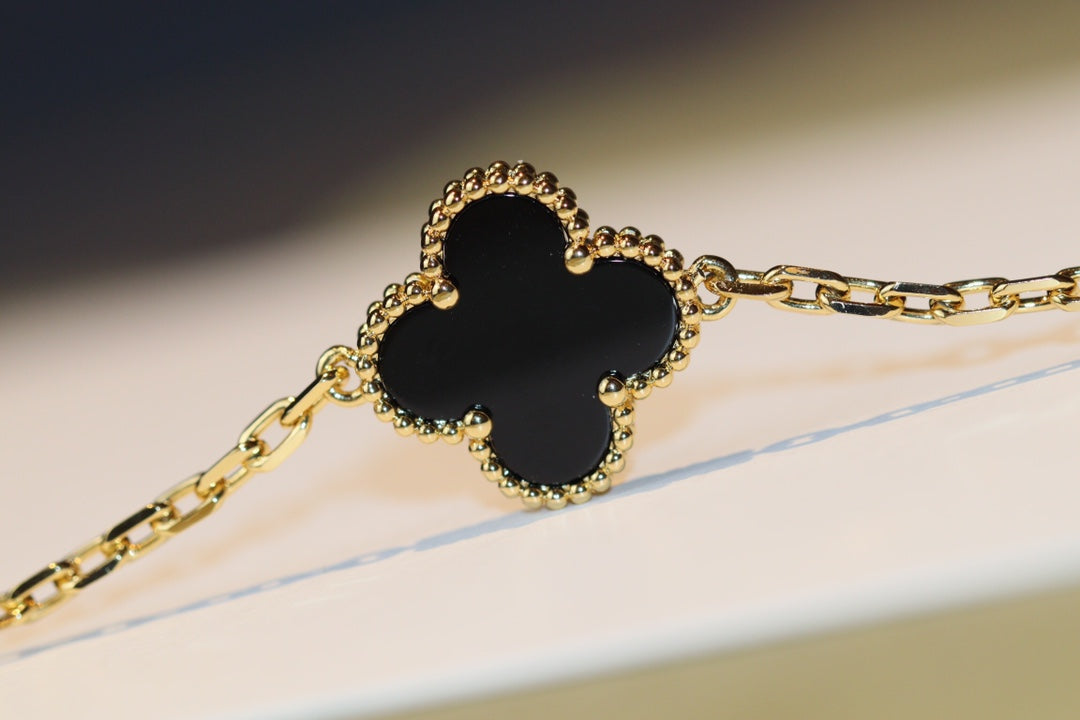 [Luna Brilliance]CLOVER 20 MOTIFS ONYX ROSE GOLD