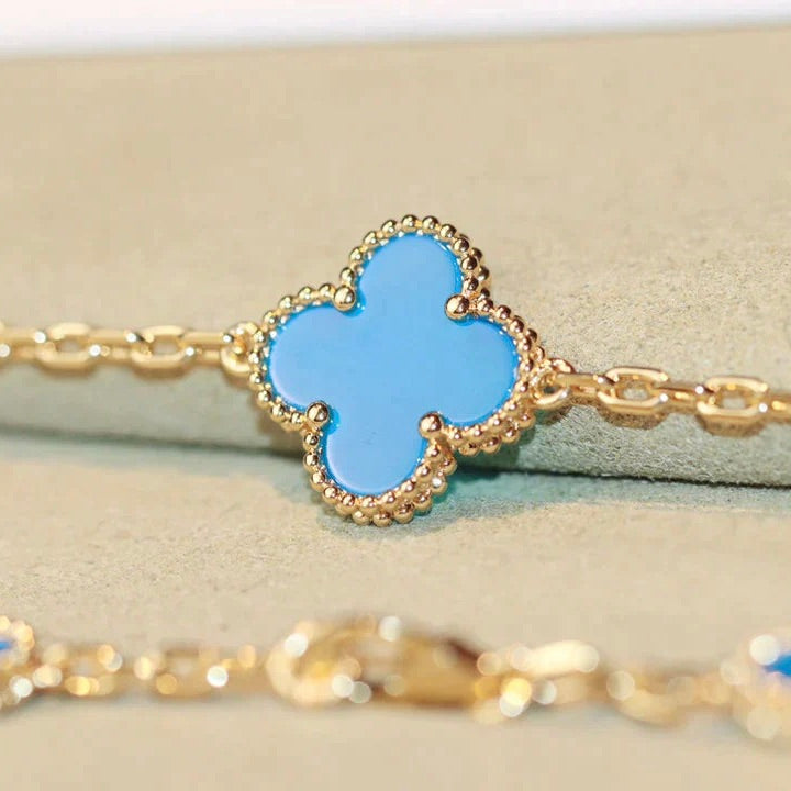[Luna Brilliance]CLOVER 20 MOTIFS TURQUOISE GOLD
