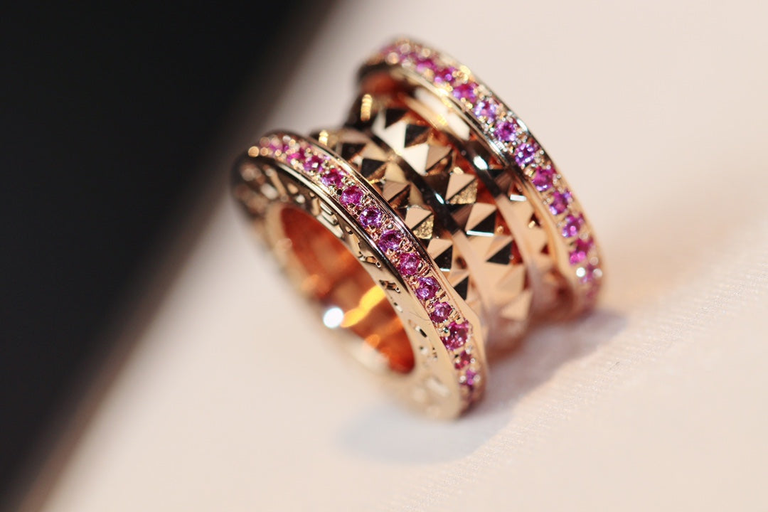 [Luna Brilliance]ZERO 1 ROCK PINK GOLD PINK DIAMOND NECKLACE