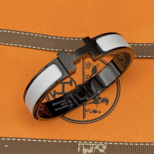 [Luna Brilliance]H BRACELET 12MM BLACK WHITE CERAMIC