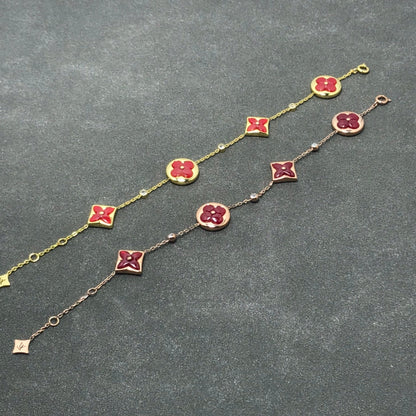 [Luna Brilliance]STAR AND SUN CARNELIAN 4 MOTIFS 3 DIAMONDS