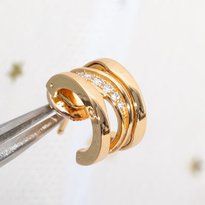 [Luna Brilliance]ZERO 1 PINK GOLD DIAMONDS EARRINGS