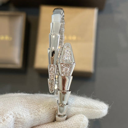 [Luna Brilliance]SERPENTI BRACELET DIAMONDS SILVER