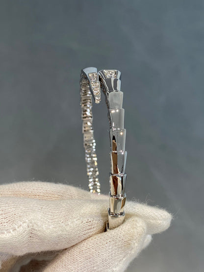 [Luna Brilliance]SERPENTI BRACELET DIAMONDS SILVER