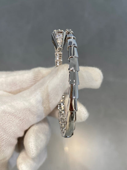 [Luna Brilliance]SERPENTI BRACELET DIAMONDS SILVER
