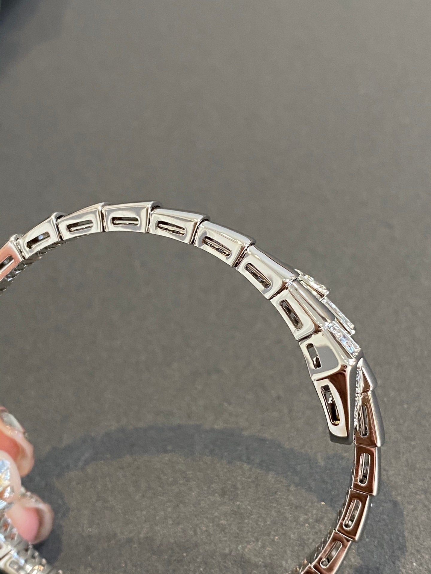 [Luna Brilliance]SERPENTI BRACELET DIAMONDS SILVER