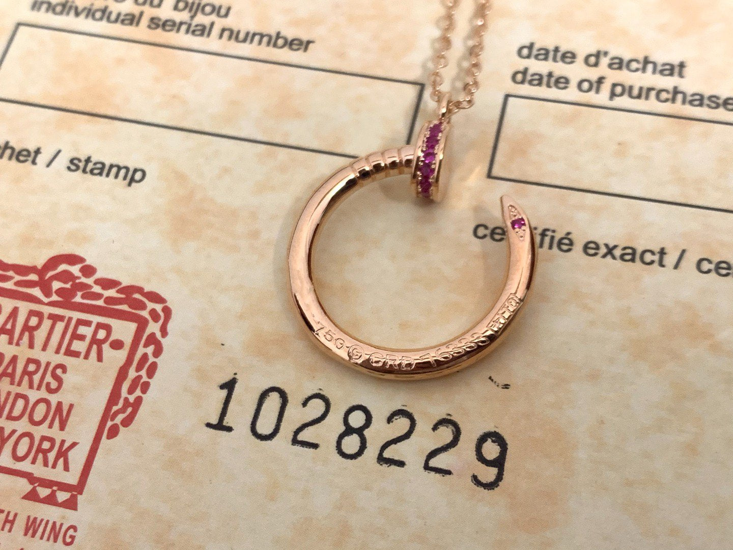 [Luna Brilliance]JUSTE PINK DIAMOND NECKLACE
