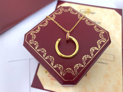 [Luna Brilliance]JUSTE PINK DIAMOND NECKLACE