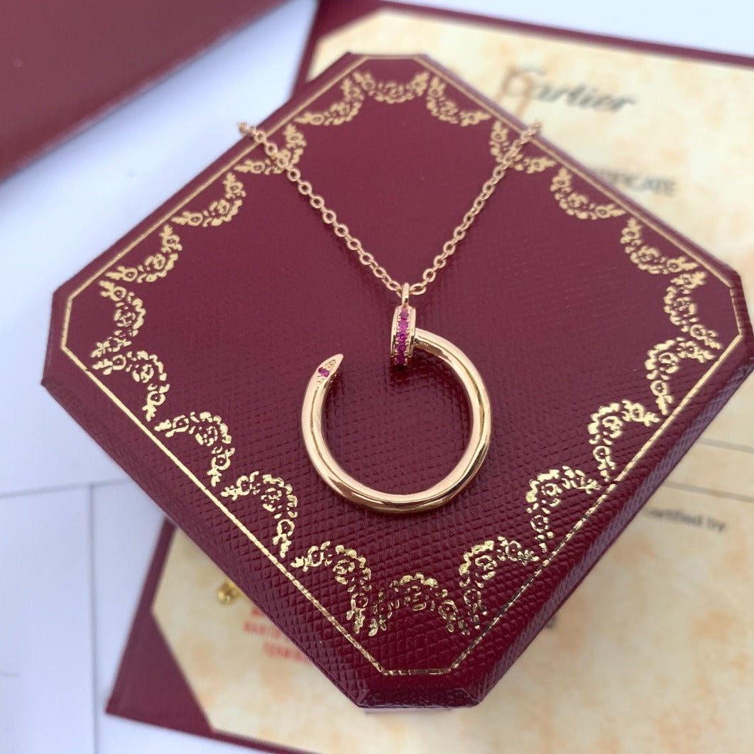 [Luna Brilliance]JUSTE PINK DIAMOND NECKLACE