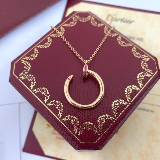 [Luna Brilliance]JUSTE PINK DIAMOND NECKLACE