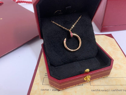 [Luna Brilliance]JUSTE PINK DIAMOND NECKLACE