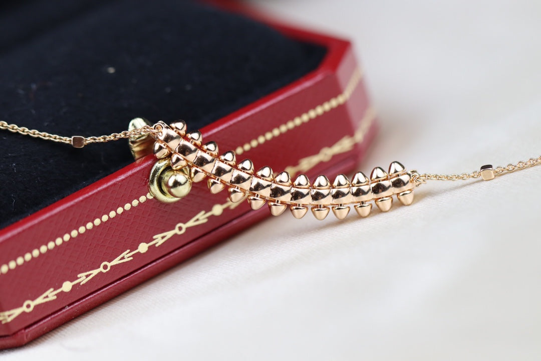 [Luna Brilliance]CLASH PINK GOLD NECKLACE