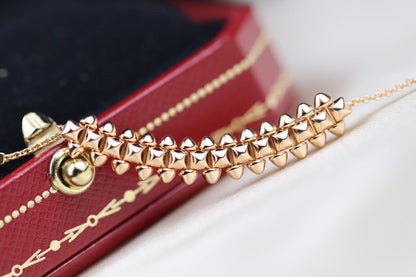 [Luna Brilliance]CLASH PINK GOLD NECKLACE